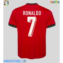 Camisa de time de futebol Portugal Cristiano Ronaldo #7 Replicas 1º Equipamento Europeu 2024 Manga Curta